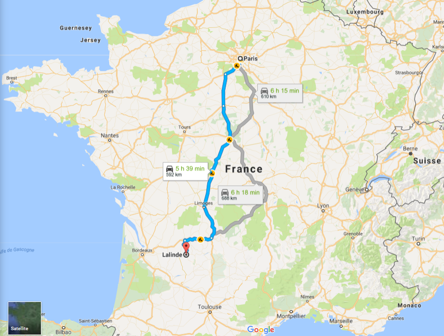 Itineraire google map
